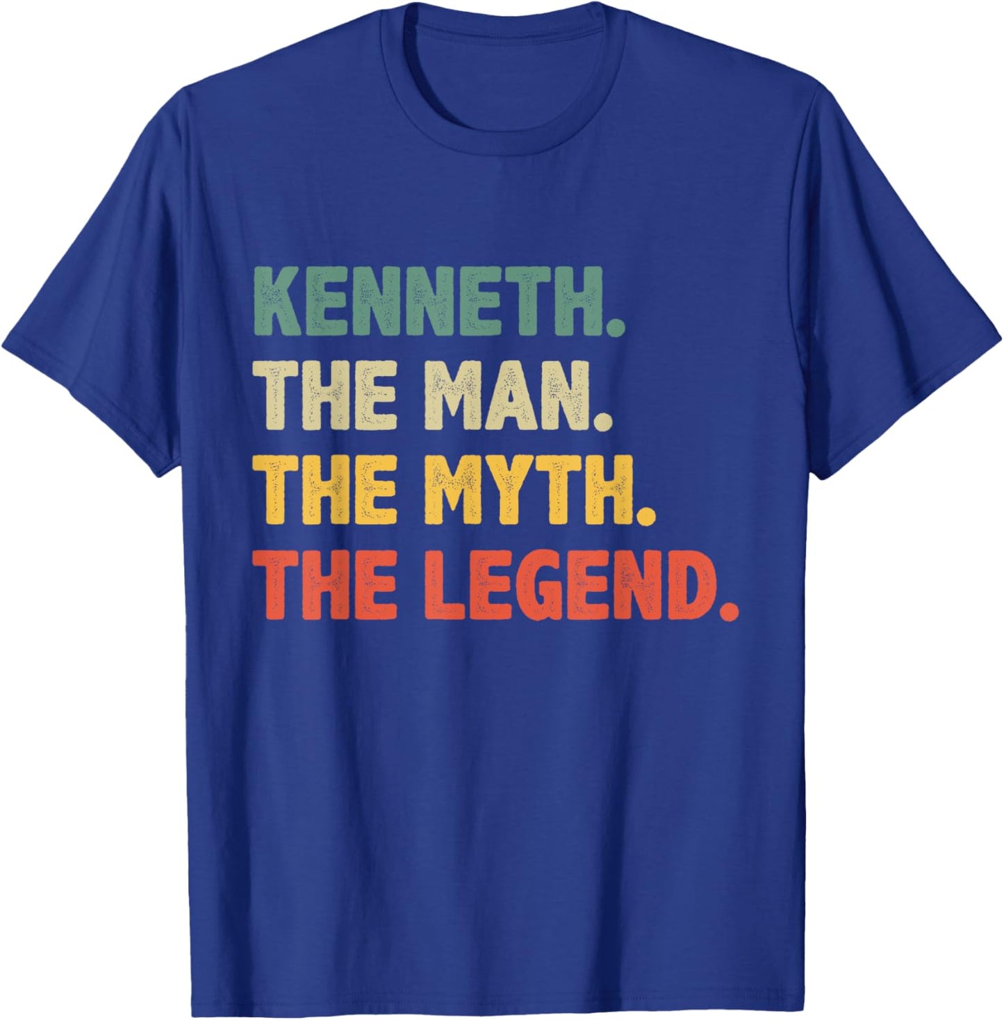 Kenneth The Man The Myth The Legend Vintage Gift Kenneth T-Shirt - T-Shirt | Royal