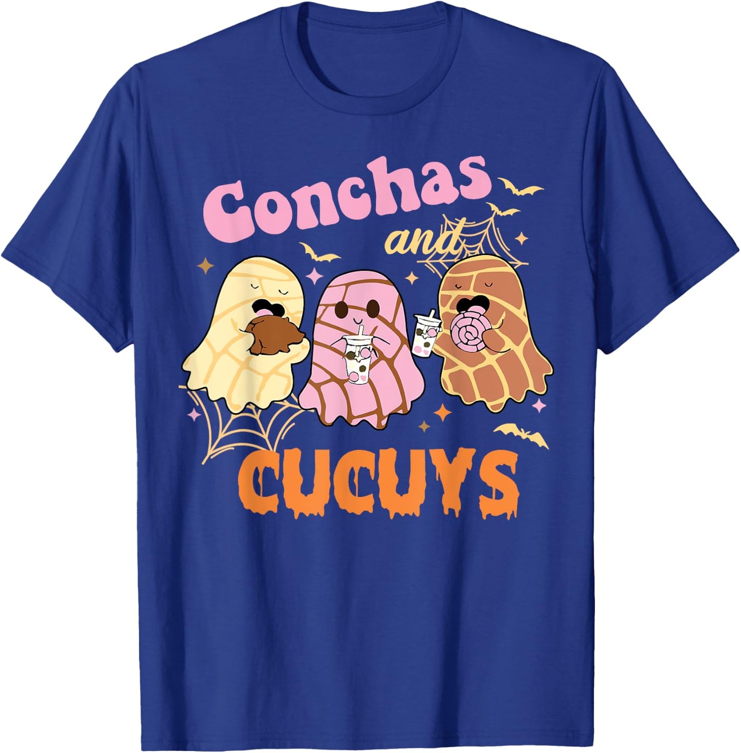 Conchas and Cucuys Mexican Ghost Spooky Conchas T-Shirt - T-Shirt | Royal