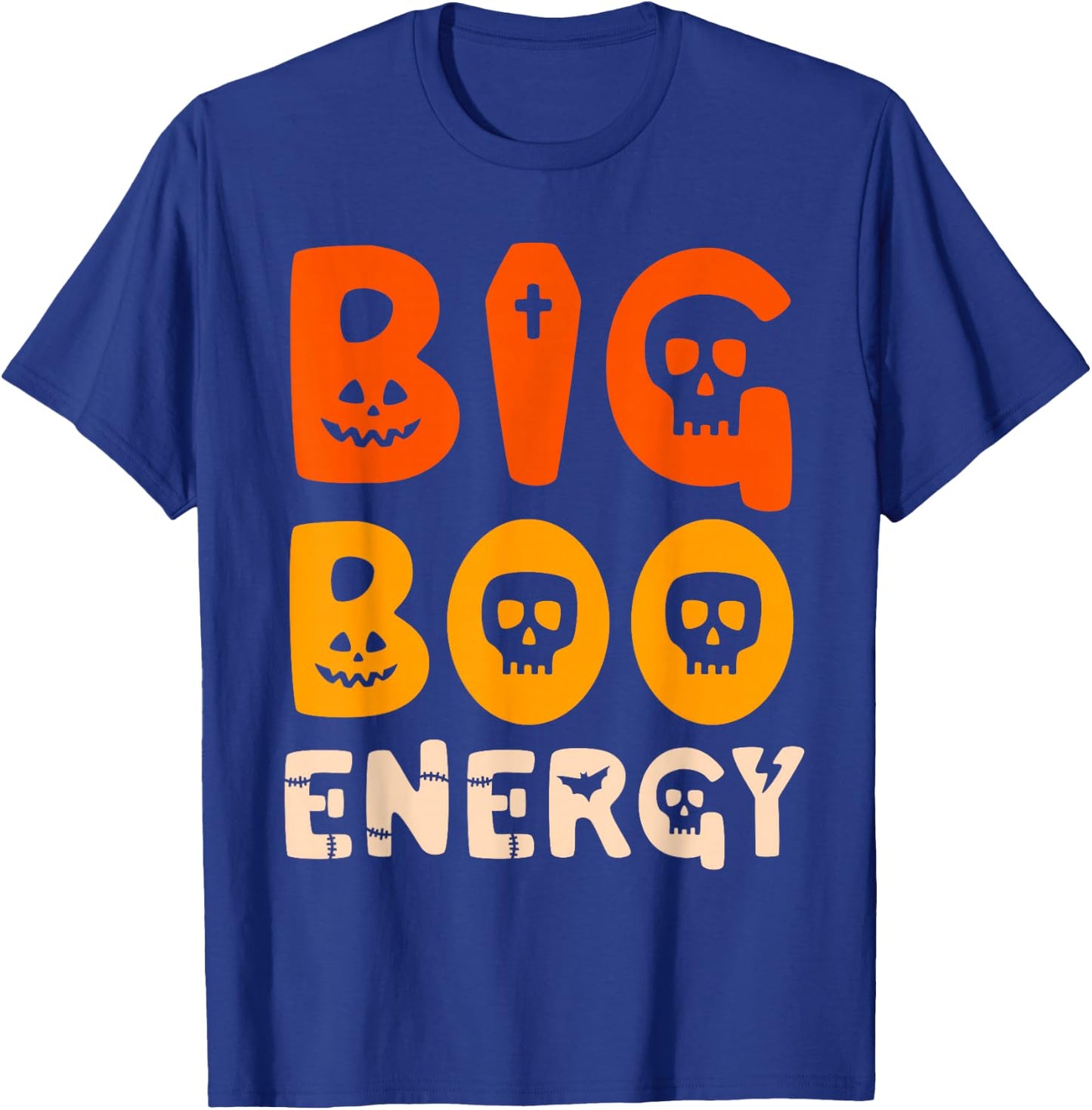 Big Boo Energy Halloween Ghost Shirt Funny Costume T-Shirt - T-Shirt | Royal