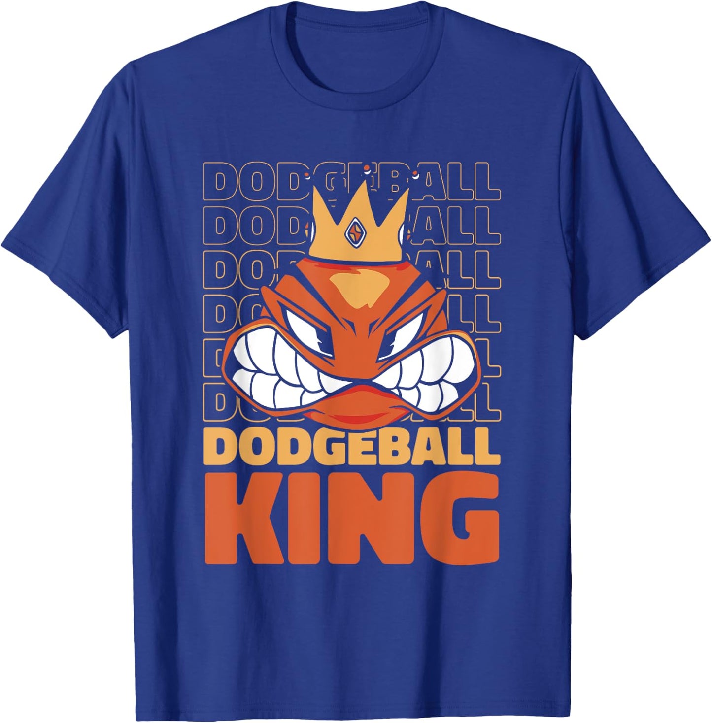 Dodgeball King Game Prisonball Team Player Dodgeball T-Shirt - T-Shirt | Royal