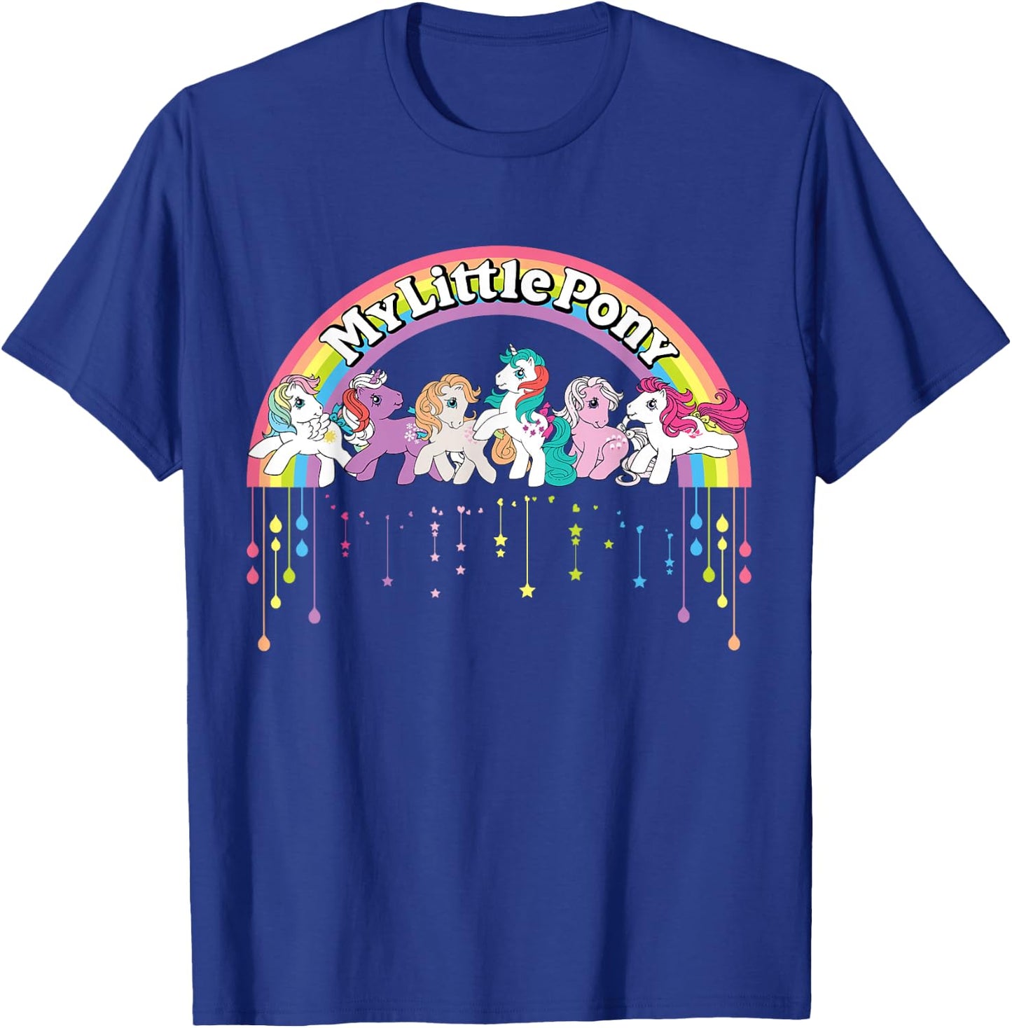 Logo Retro Cartoon Rainbow Dash Fluttershy Rarity T-Shirt - T-Shirt | Royal