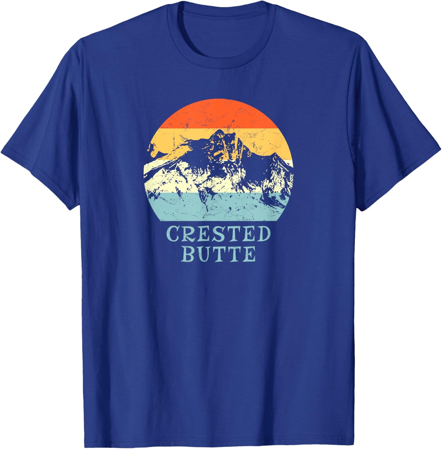 Crested Butte, Colorado Snow Ski & Outdoor Paradise T-Shirt - T-Shirt | Royal