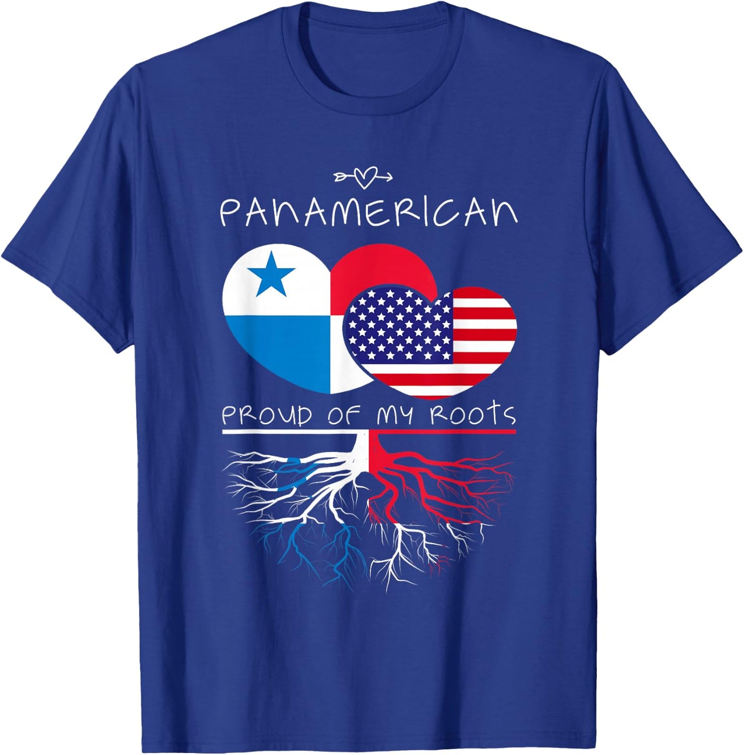 Panama USA Proud of Both Countries Panamerican T-Shirt - T-Shirt | Royal