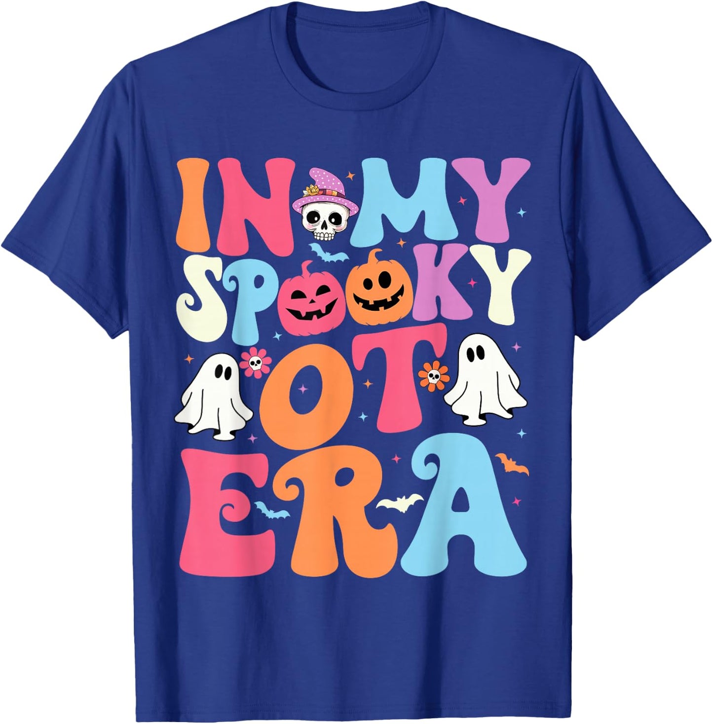 Groovy In My Spooky OT Era Occupational Therapy OT Halloween T-Shirt - T-Shirt | Royal