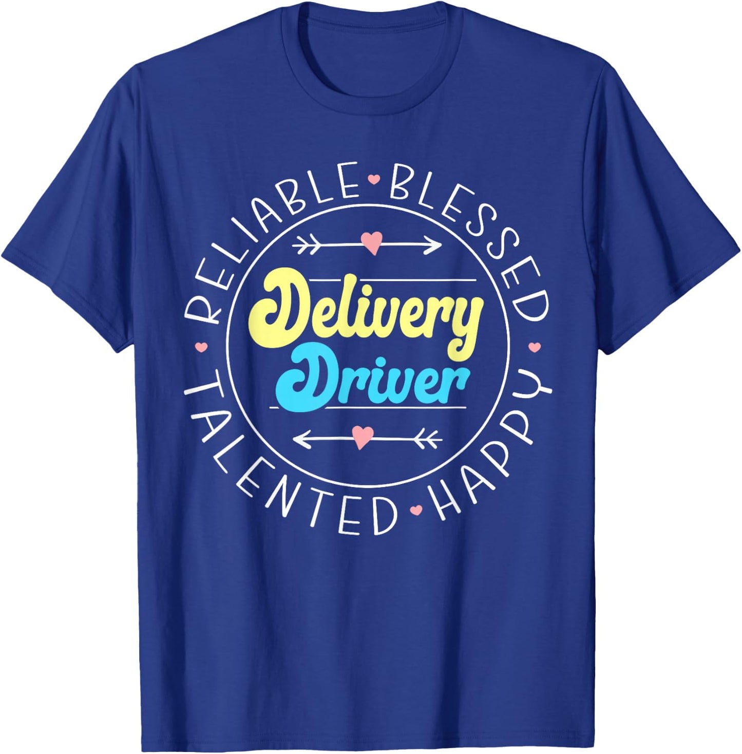 Funny Delivery Truck Driver Courier Postal Worker Delivery Driver - Men's Classic Fit Black Short Sleeve - Small T-Shirt - T-Shirt | Royal