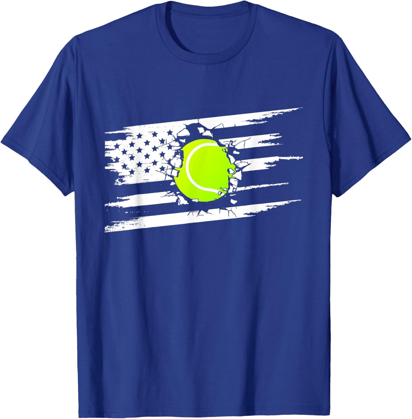 American Flag Tennis Apparel - Tennis T-Shirt - T-Shirt | Royal