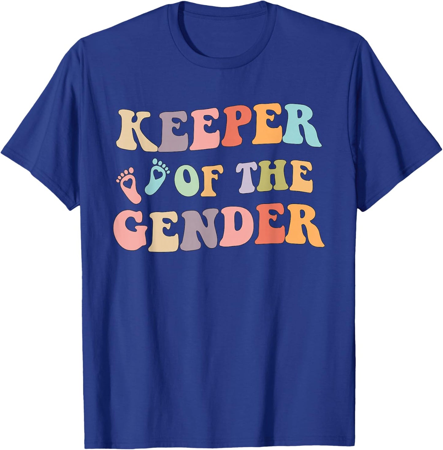 Gender Reveal Keeper of the Gender idea T-Shirt - T-Shirt | Royal