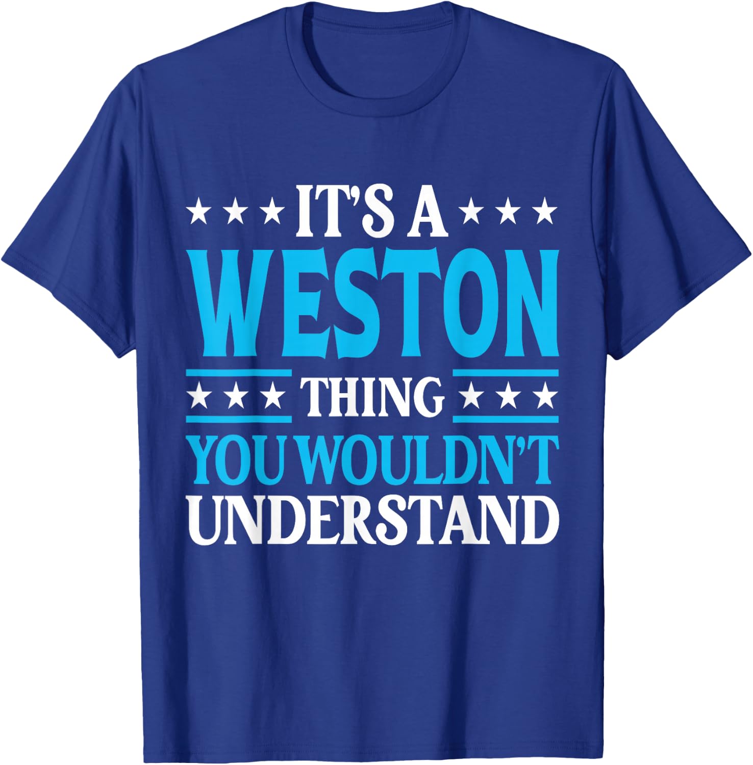 It's A Weston Thing Surname Funny Family Last Name Weston T-Shirt - T-Shirt | Royal