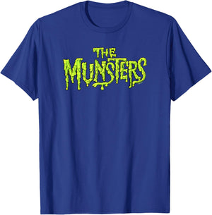 The Munsters Centered Slime Text Logo T-Shirt - T-Shirt | Royal