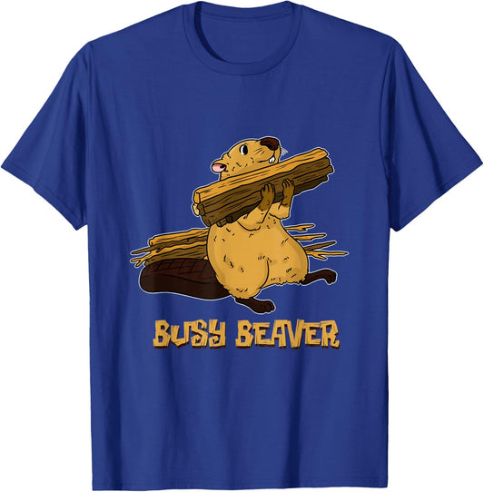 Busy Beaver T-Shirt - T-Shirt | Royal