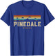 Pinedale Wyoming Vintage Mountains Hiking Camping Retro T-Shirt - T-Shirt | Royal