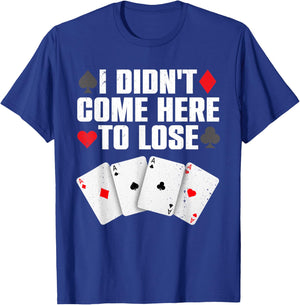Funny Poker Player Design Women Gamblers Poker Lover T-Shirt - T-Shirt | Royal