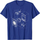 Audio Speaker Diagram for the music lover T-Shirt - T-Shirt | Royal