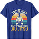 Trust God But Practice Jiu Jitsu - Martial Arts Grappling T-Shirt - T-Shirt | Royal