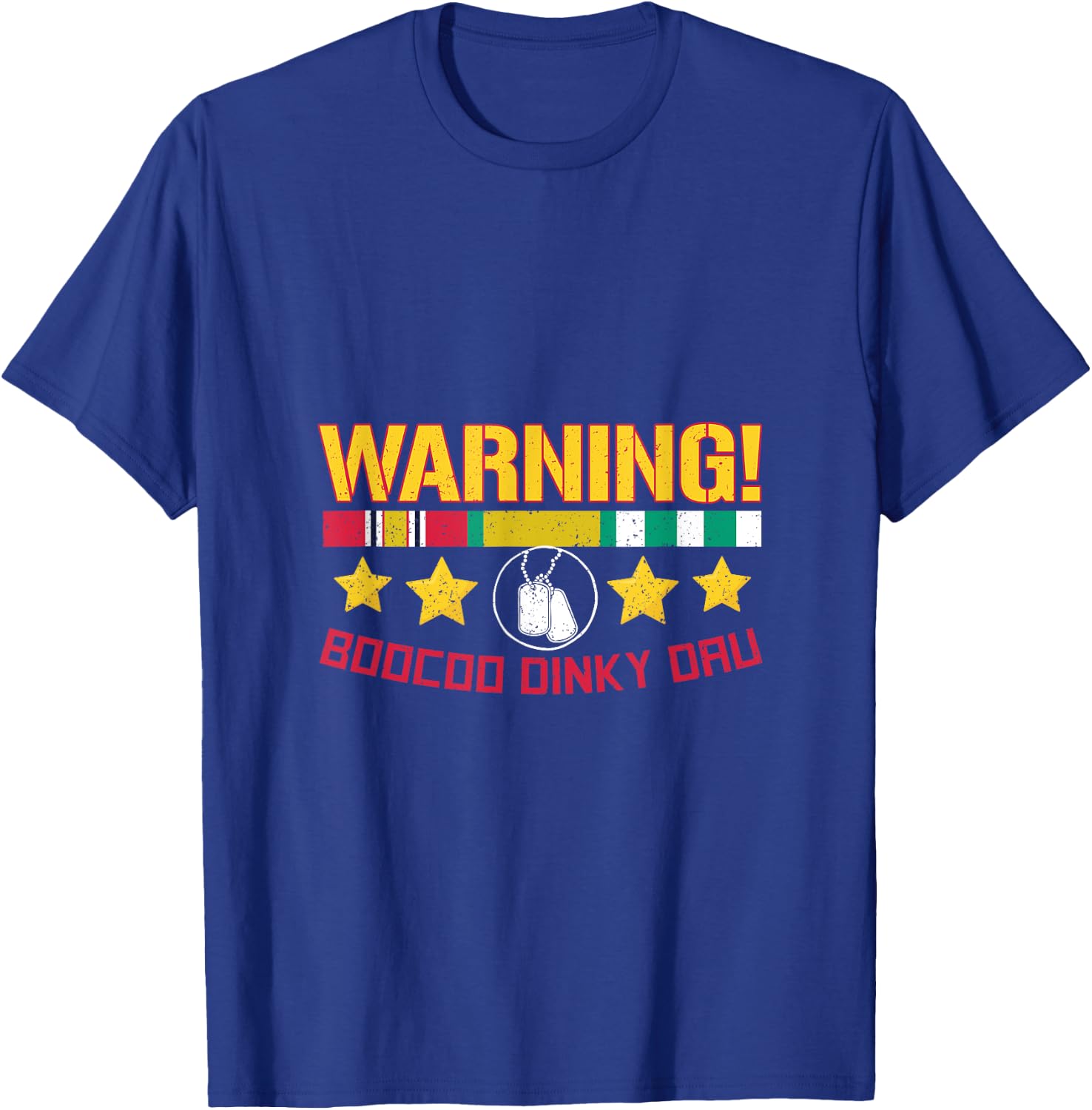 Warning Boocoo Dinky Dau T-Shirt - T-Shirt | Royal