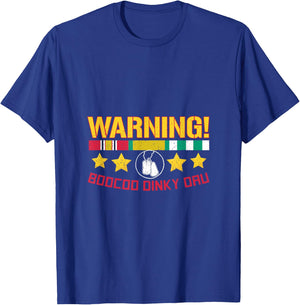 Warning Boocoo Dinky Dau T-Shirt - T-Shirt | Royal