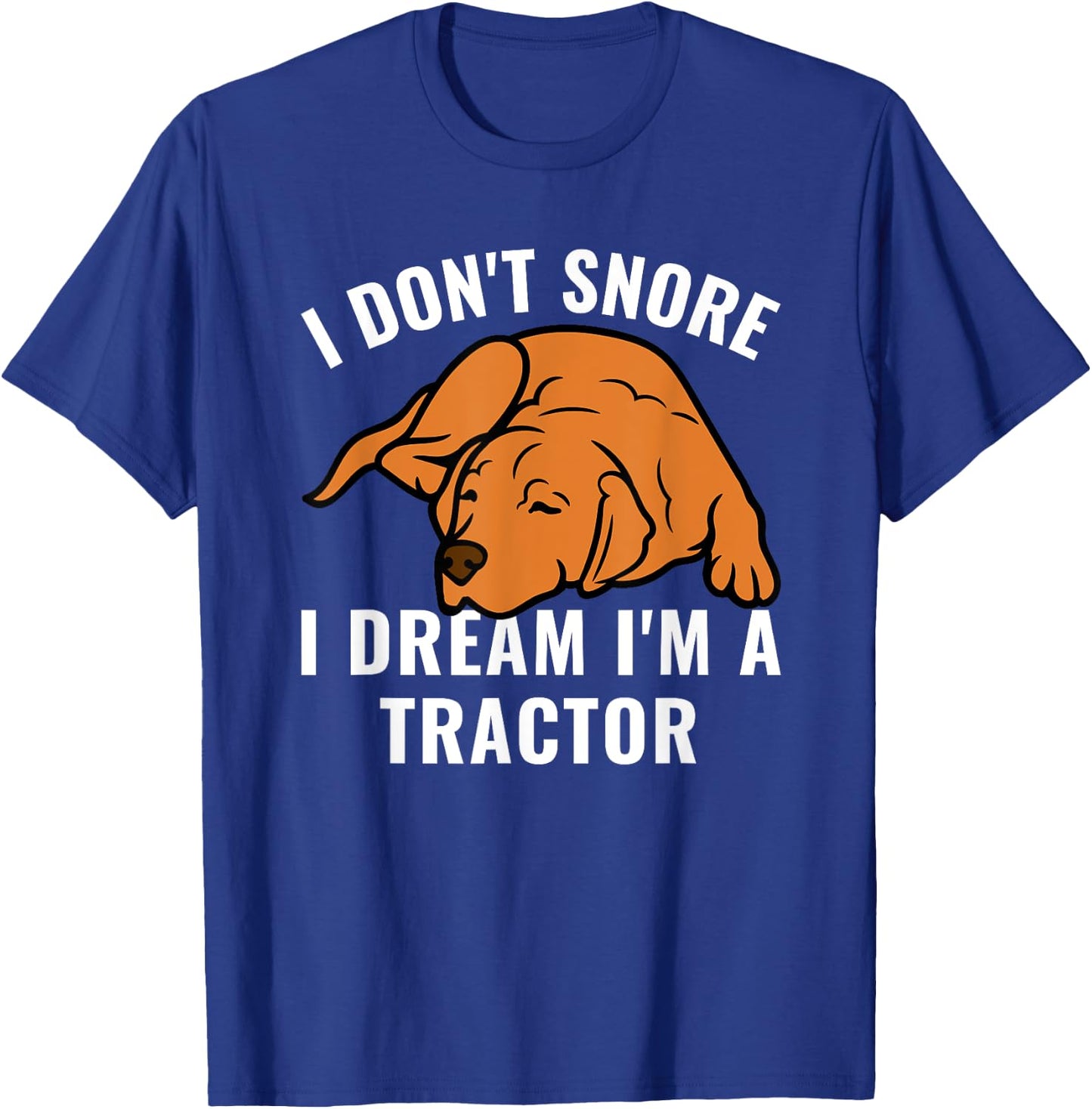 Fox Red Lab Labrador for Mom Dad Kids Funny Snoring T-Shirt - T-Shirt | Royal