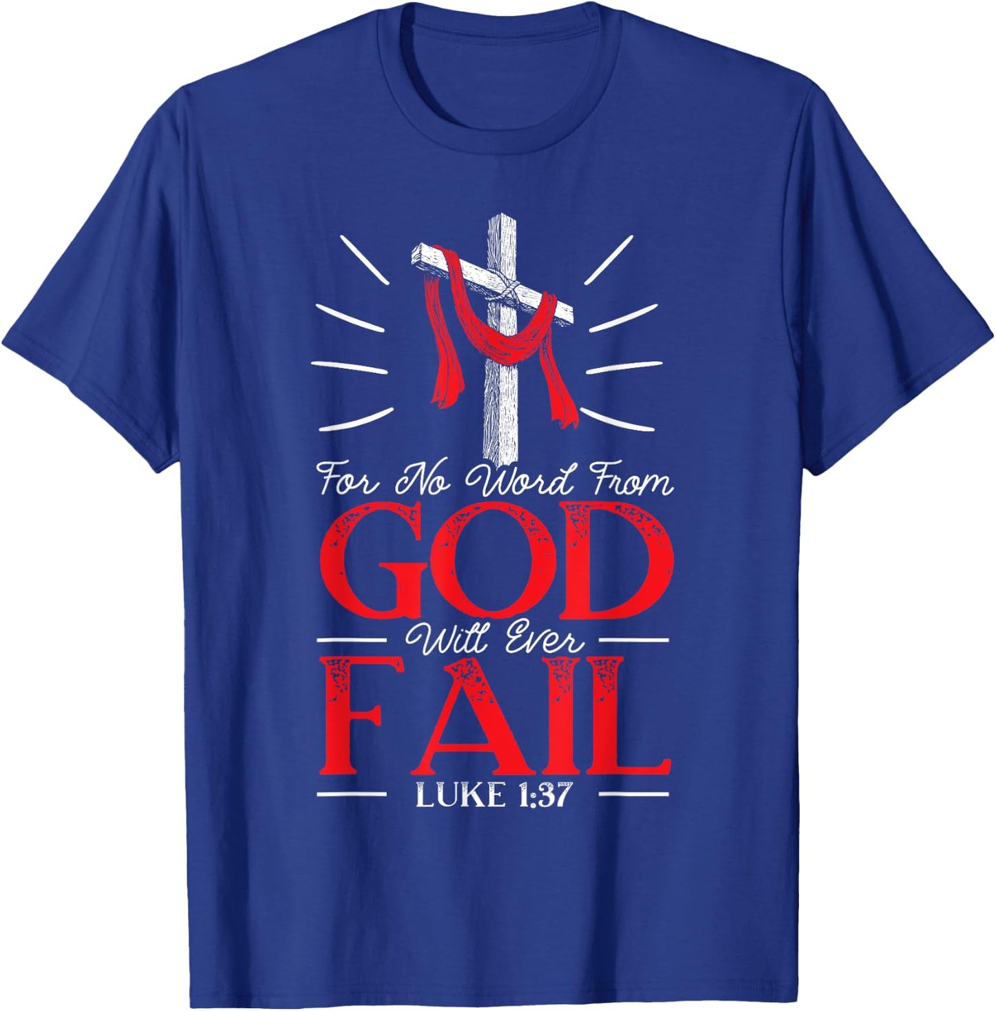 Bible Jesus Christ Religious Pastor Christian Believer T-Shirt - T-Shirt | Royal