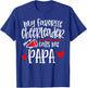My Favorite Cheerleader Calls Me Papa Funny Cheerleading T-Shirt - T-Shirt | Royal