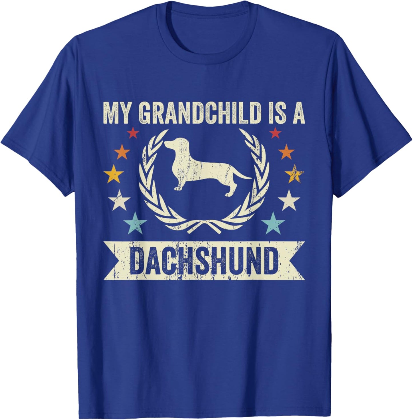 My Grandchild Is A Dog - Grandpa & Grandma Dachshund Women T-Shirt - T-Shirt | Royal
