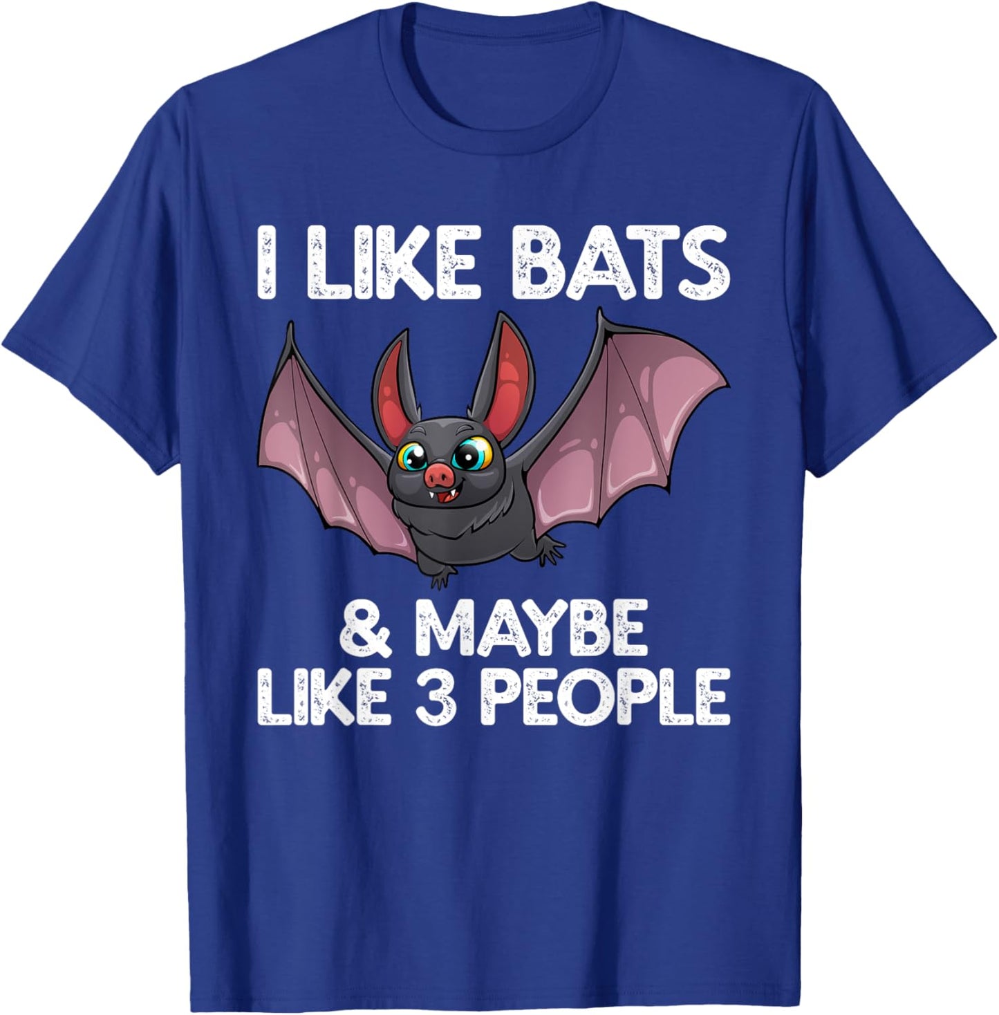Cute Bat Art Women Nocturnal Bird Creature Bat Lover T-Shirt - T-Shirt | Royal