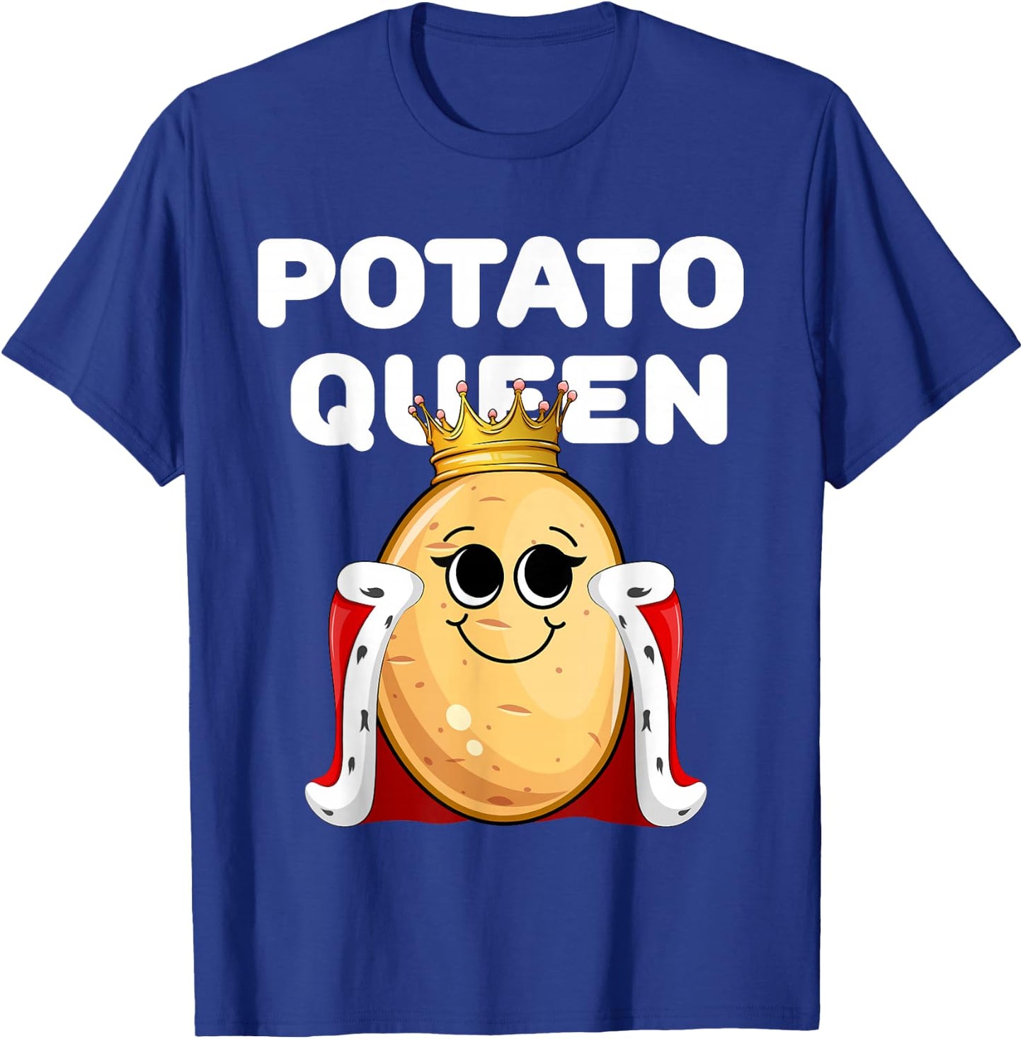 Potato Queen | Potato | Girls Potato T-Shirt - T-Shirt | Royal