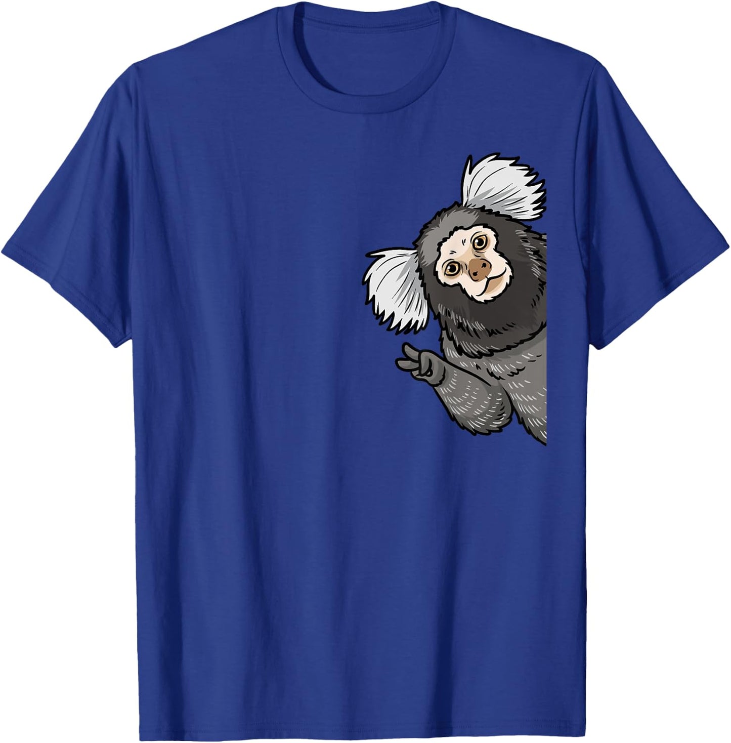 Marmoset Monkey From Side T-Shirt - T-Shirt | Royal