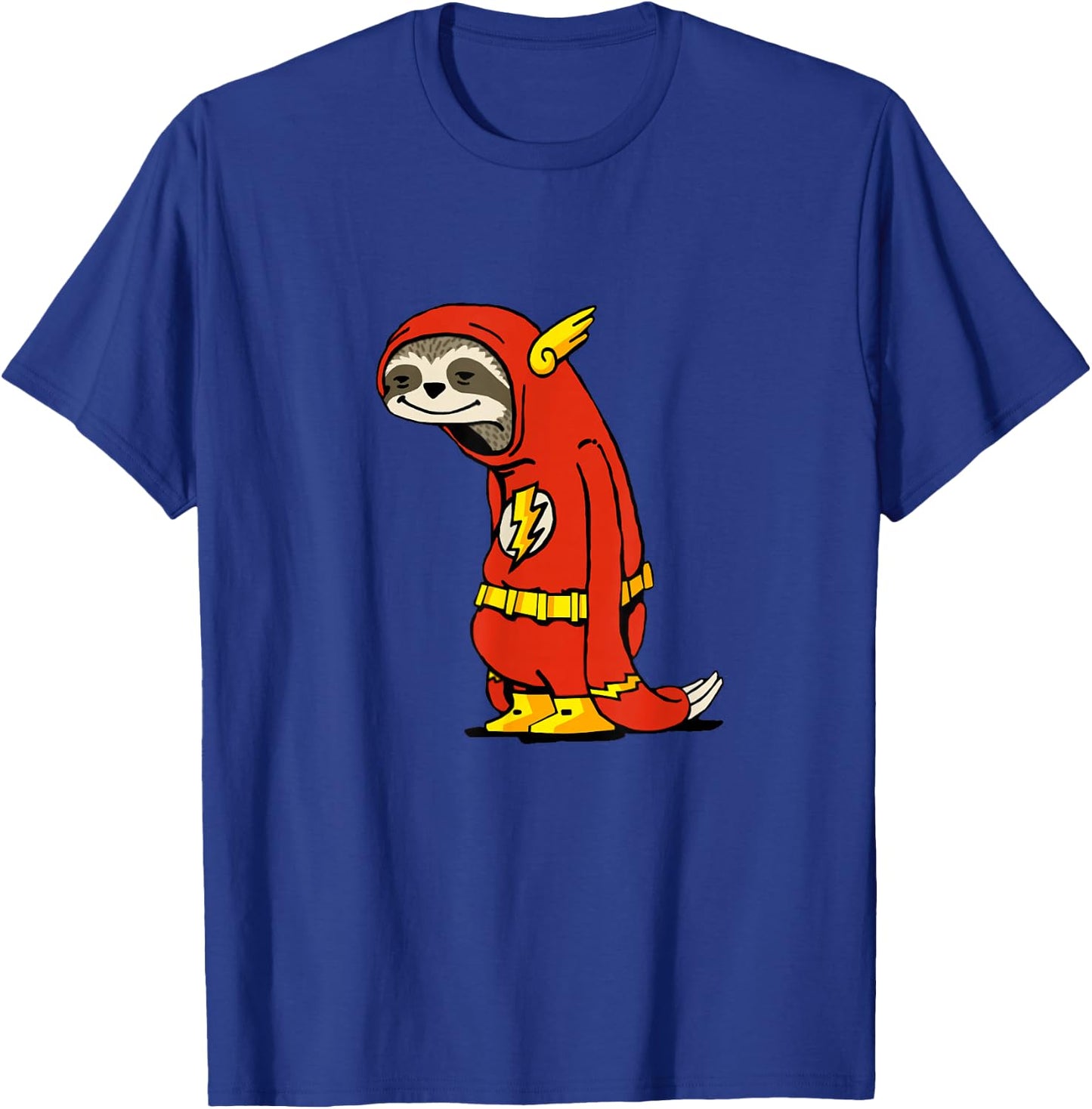 Funny Men's - Sloth Flash T-Shirt - T-Shirt | Royal