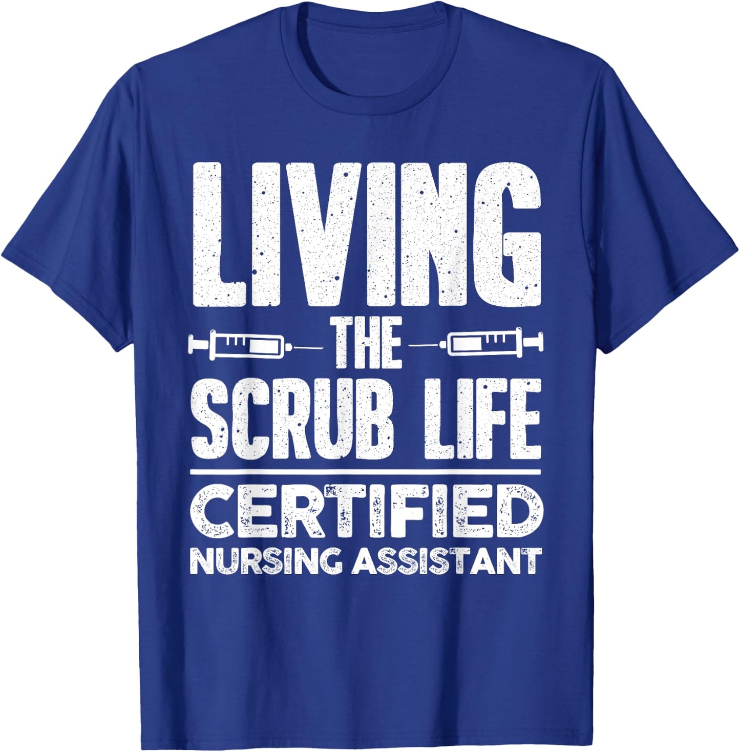 Funny Nursing Assistant Women Nursing Scrub Medical T-Shirt - T-Shirt | Royal