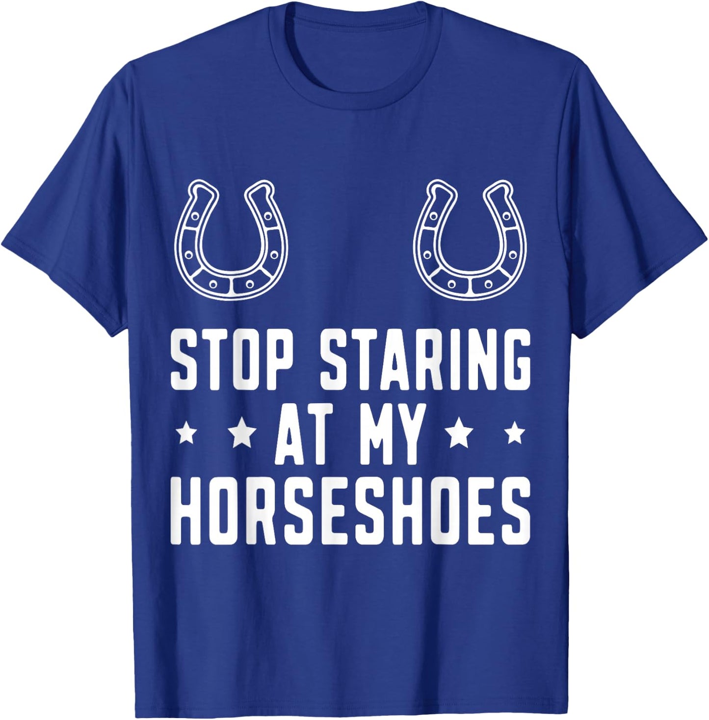Funny Horseshoe Pitching Horseshoe throwing T-Shirt - T-Shirt | Royal