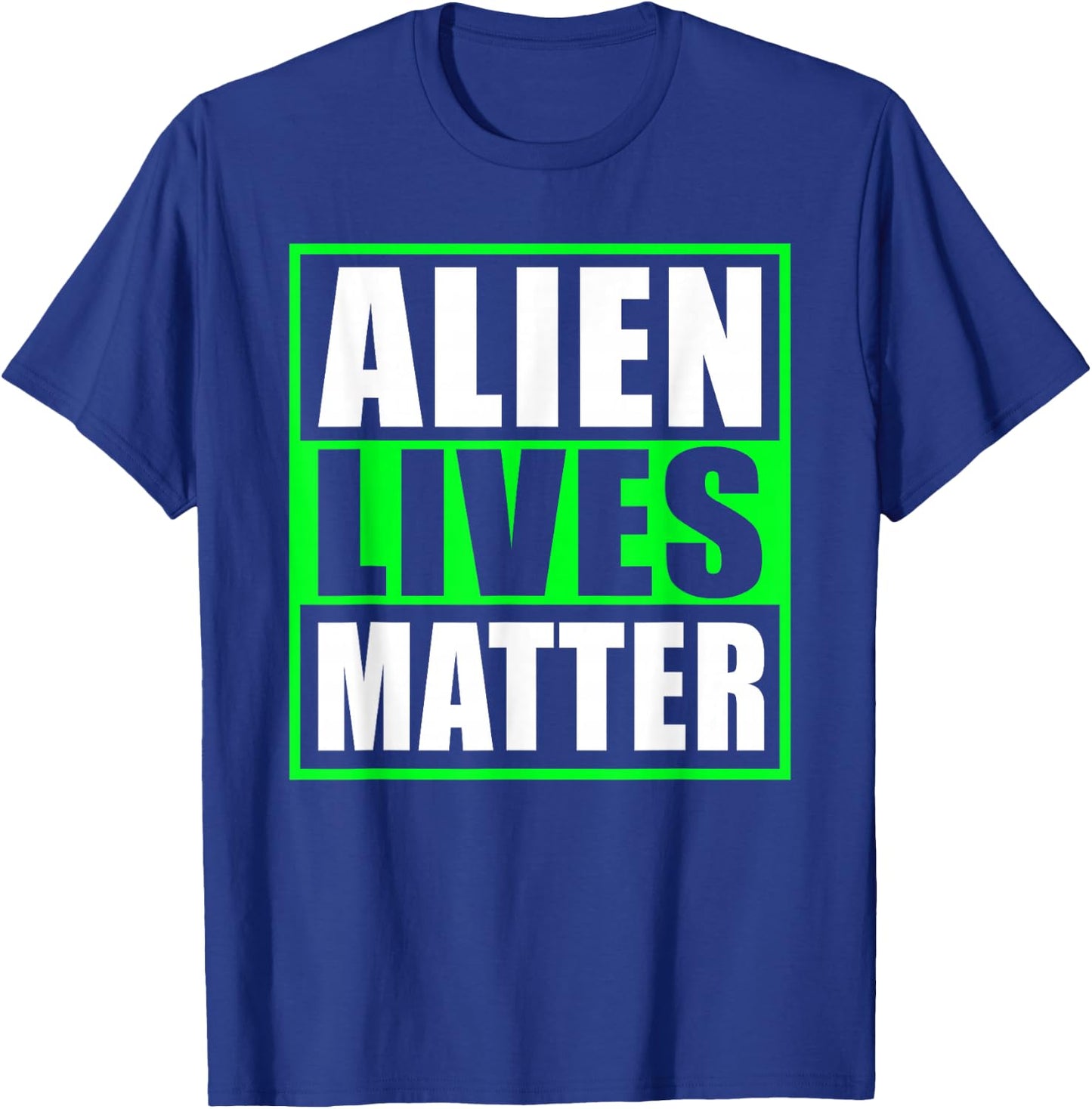 Alien Lives Matter UFO T-Shirt - T-Shirt | Royal