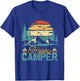 Happy Camper Retro Vintage Funny Matching Camping Crew T-Shirt - T-Shirt | Royal