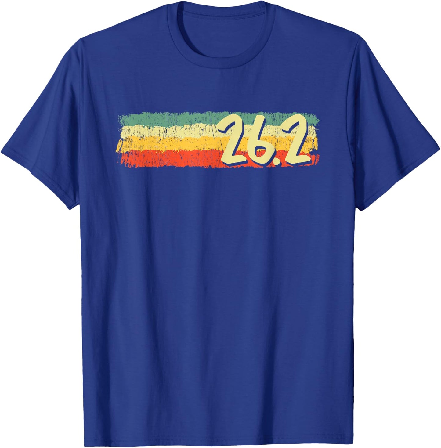 Retro 26.2 Miles Marathon Funny Vintage Athlete Outfit T-Shirt - T-Shirt | Royal