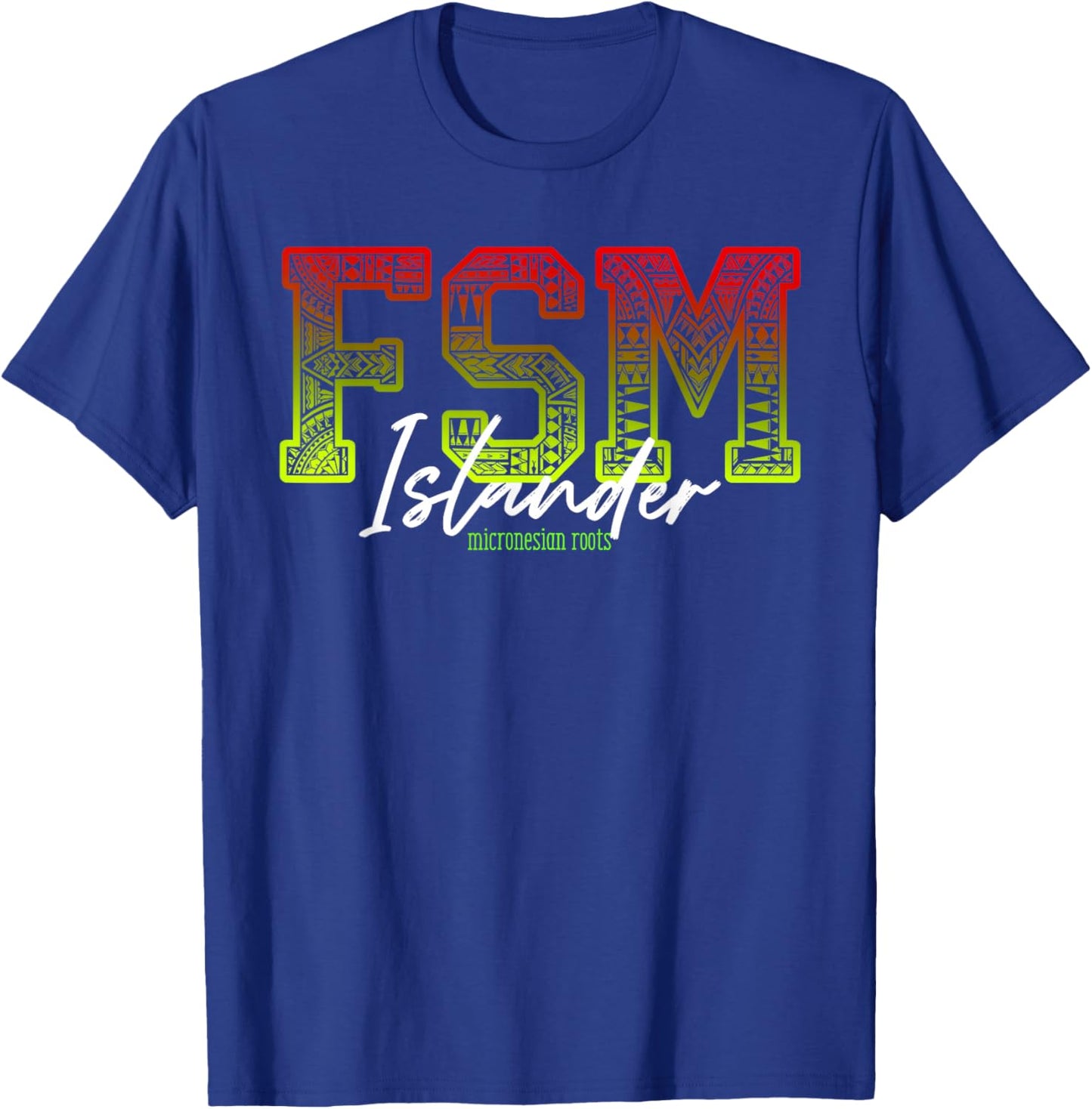 FSM Islander | Micronesia Reggae T-Shirt - T-Shirt | Royal