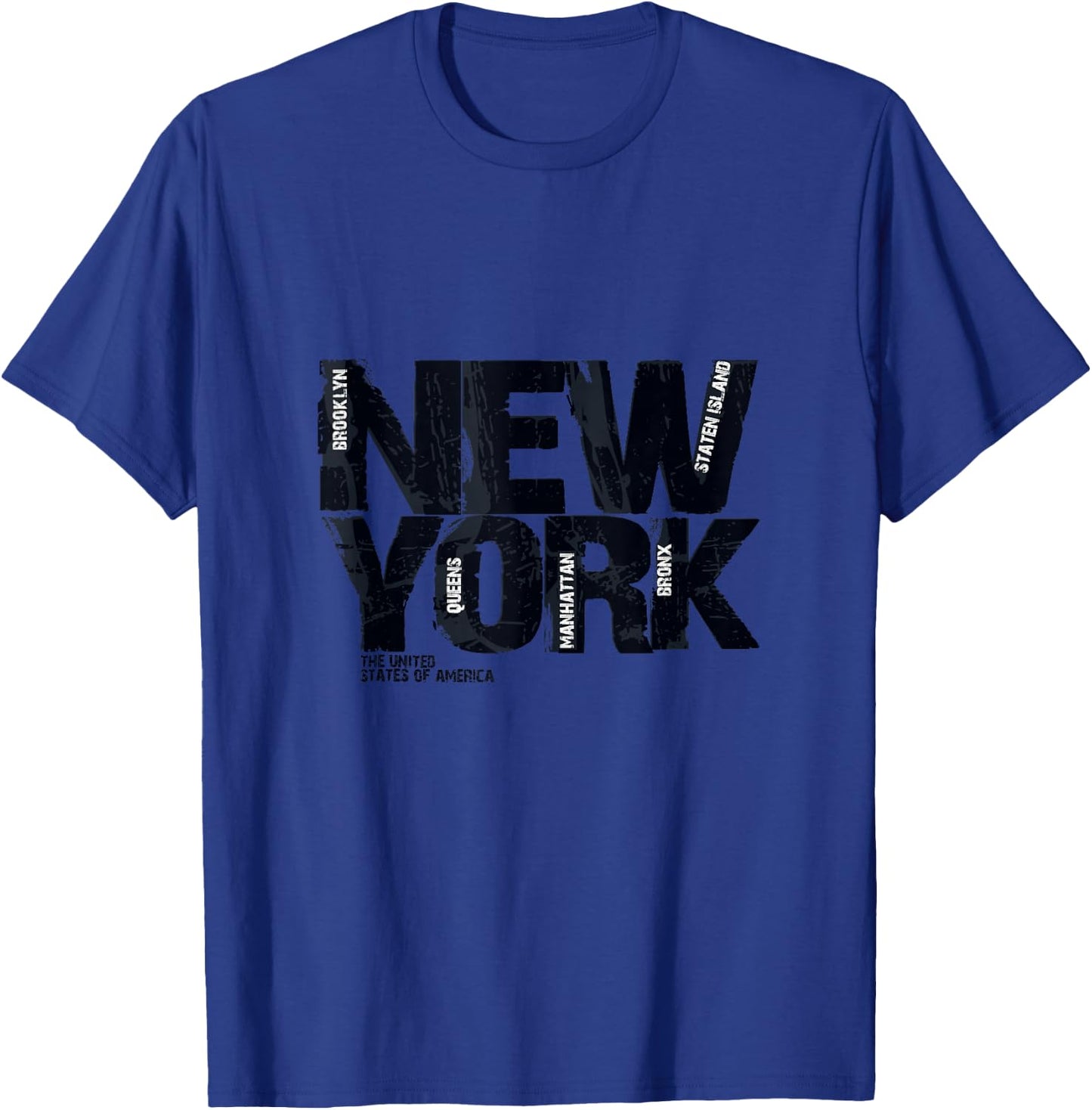 NYC - I Love New York, New York City Graphic Illustration T-Shirt - T-Shirt | Royal