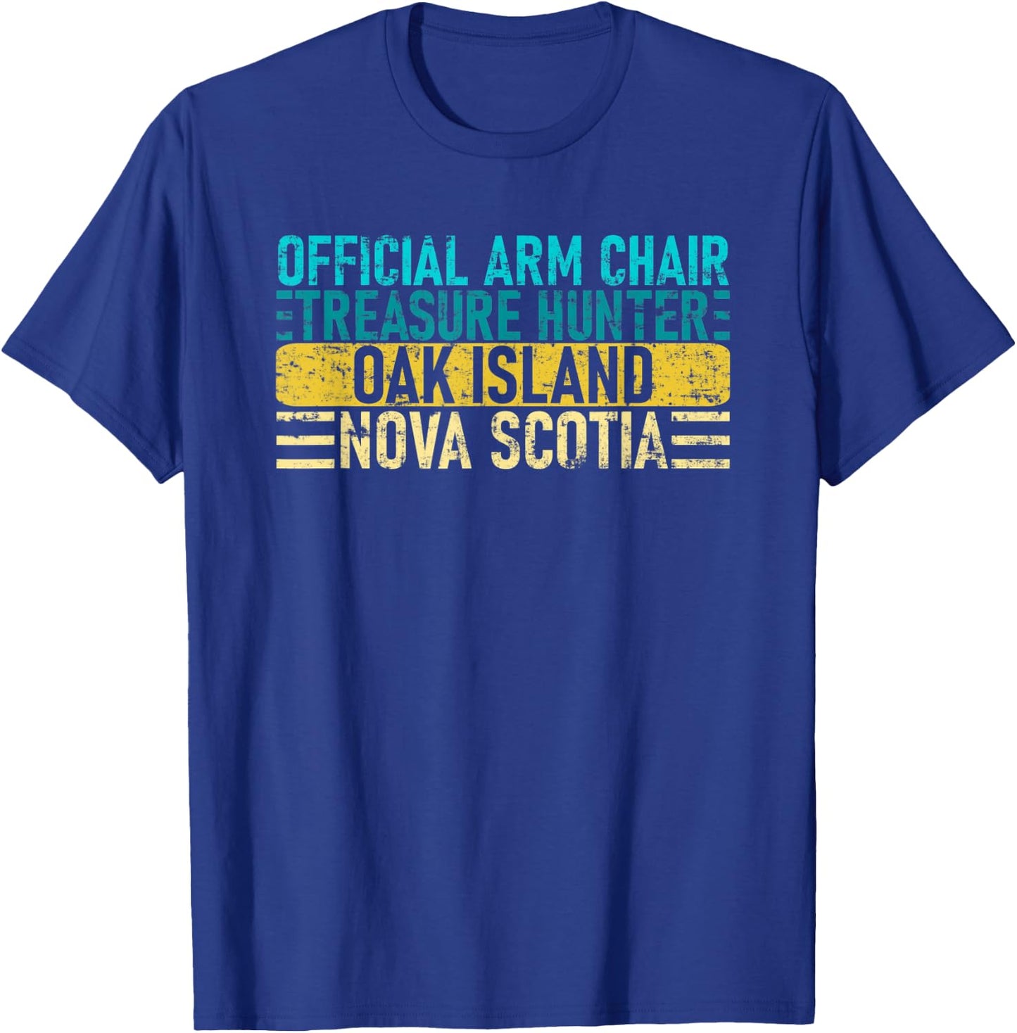 Official Arm Chair Treasure Hunter - Nova Scotia Oak Island T-Shirt - T-Shirt | Royal