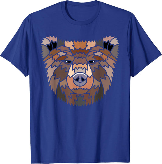 Tribal Bear Wildlife Biologist T-Shirt - T-Shirt | Royal
