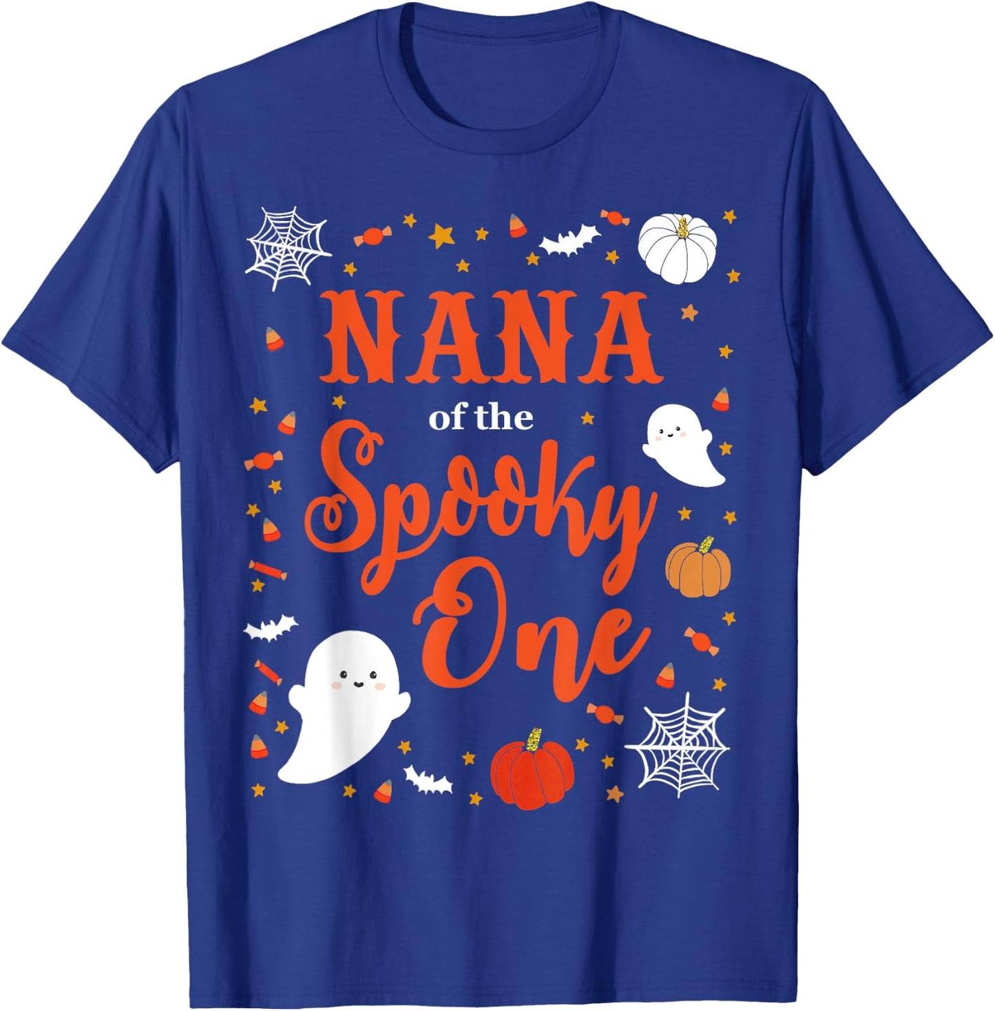 Nana Halloween 1st Birthday Matching Family Spooky One T-Shirt - T-Shirt | Royal