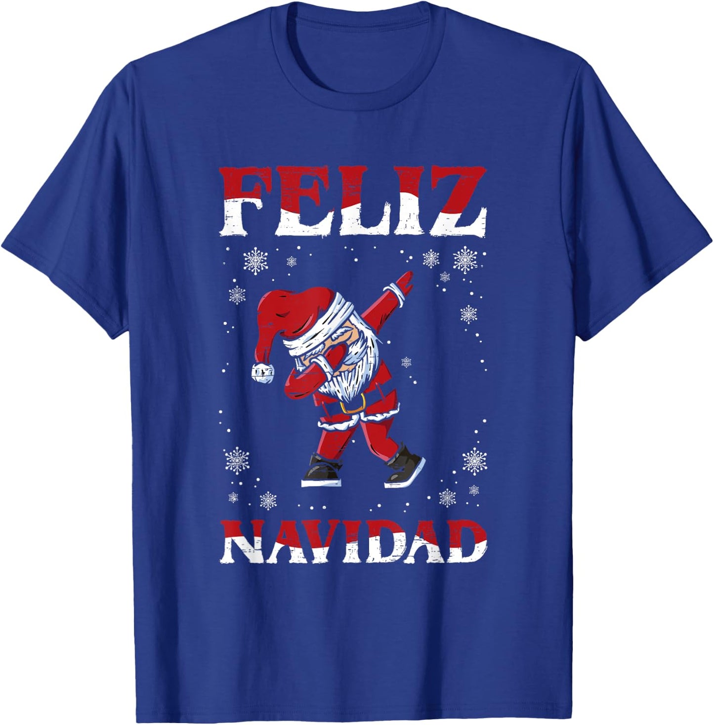 Feliz Navidad Dab Santa Claus Dabbing Christmas Time T-Shirt - T-Shirt | Royal