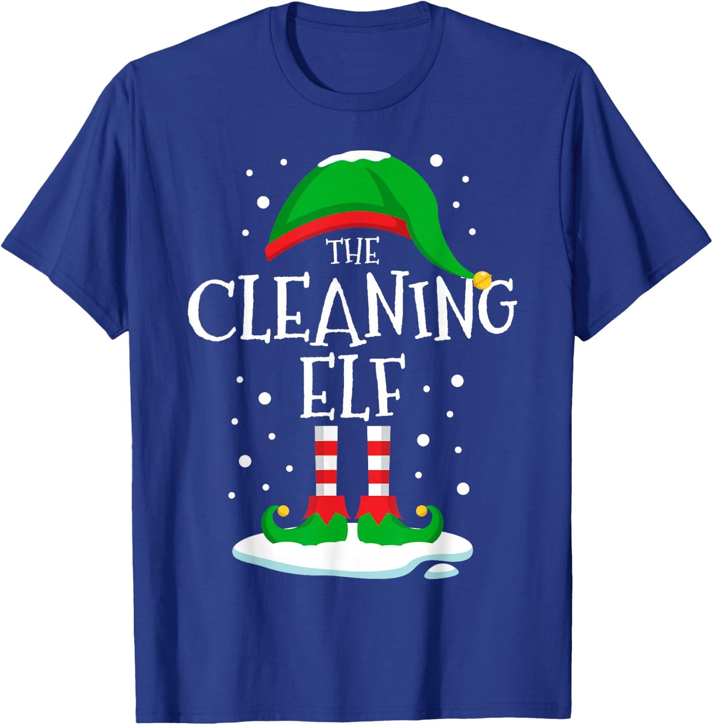 The Cleaning Elf Christmas Family Matching Xmas Group Funny T-Shirt - T-Shirt | Royal