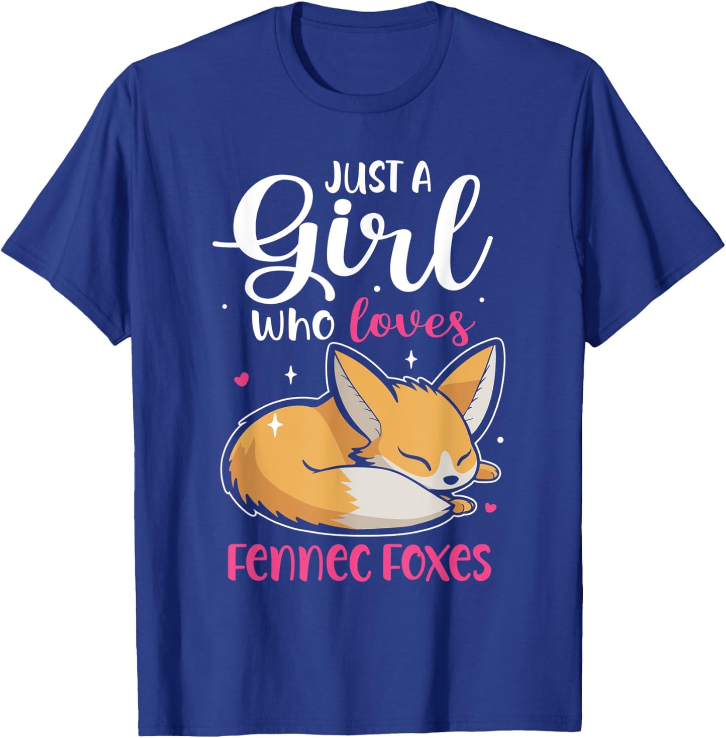Women Loves Wildlife Animals Nature Forest Fennec Foxes T-Shirt - T-Shirt | Royal