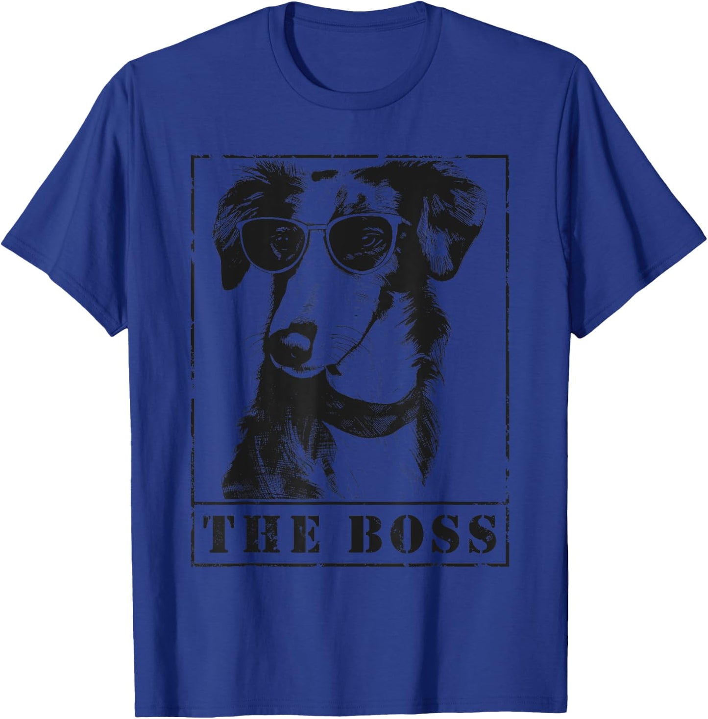 The Funny Silken Windhound Boss Mom Dad Dog Lover T-Shirt - T-Shirt | Royal