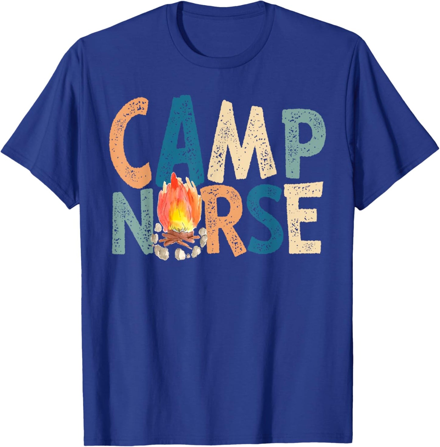 Camp Nurse Retro T-Shirt - T-Shirt | Royal