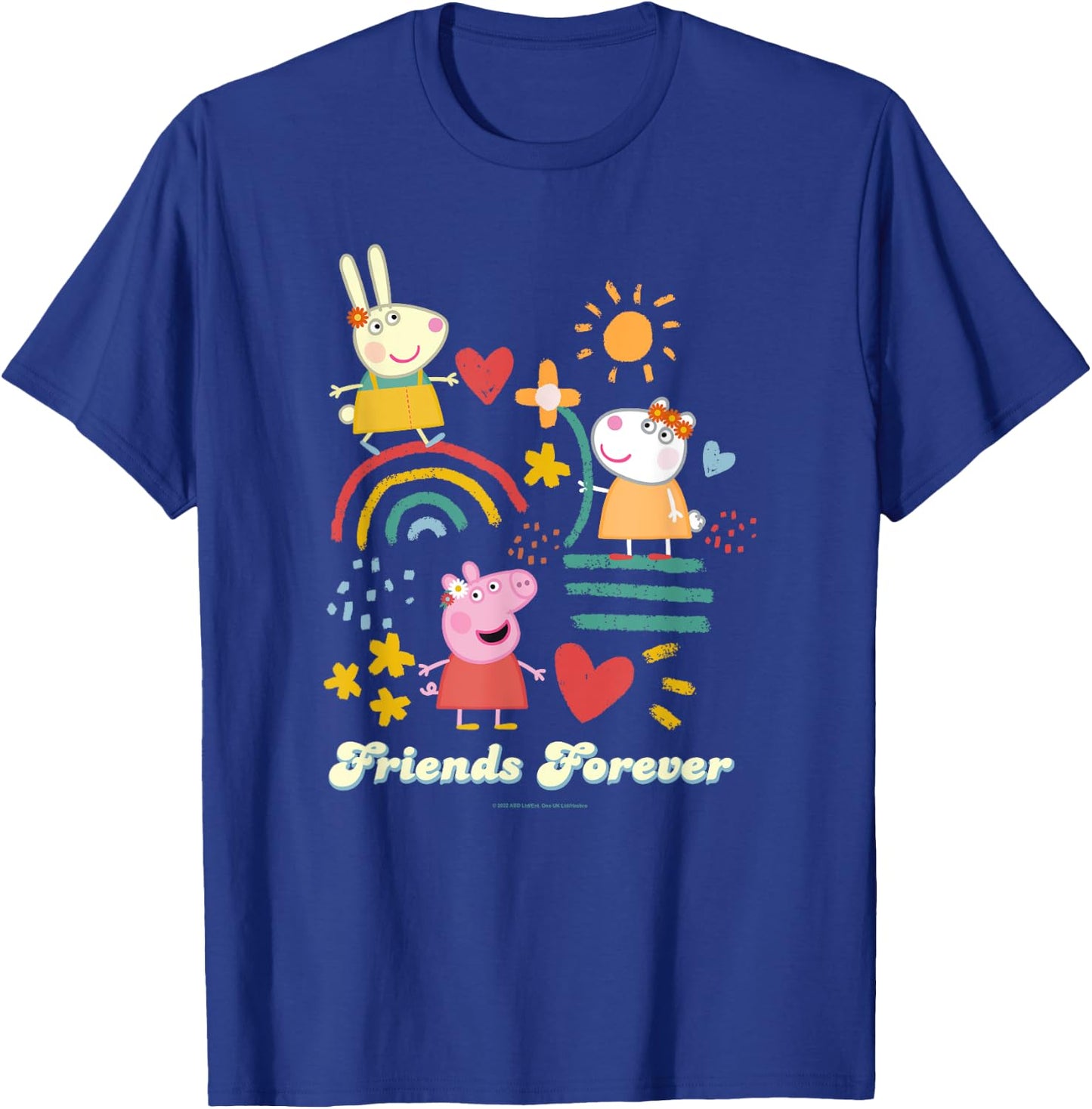 Peppa Pig Friends Forever Rebecca Rabbit & Suzy Sheep T-Shirt - T-Shirt | Royal
