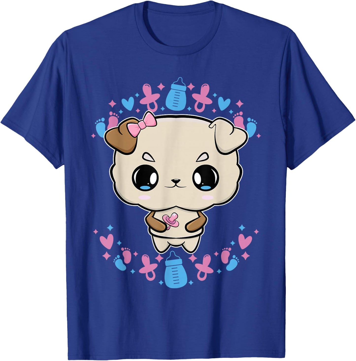 Bulldog Anime Canine Soother T-Shirt - T-Shirt | Royal