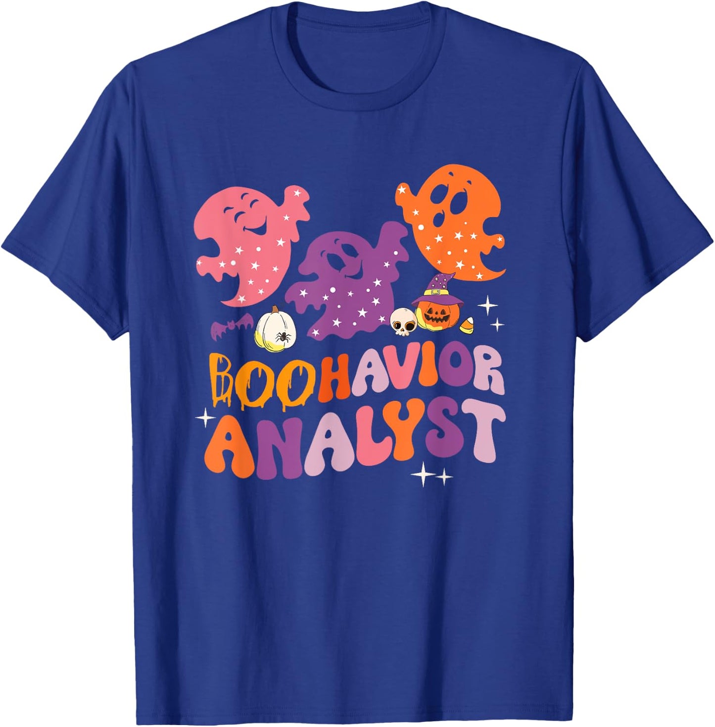 Boohavior Squad Analyst Squad ABA Therapist Halloween T-Shirt - T-Shirt | Royal