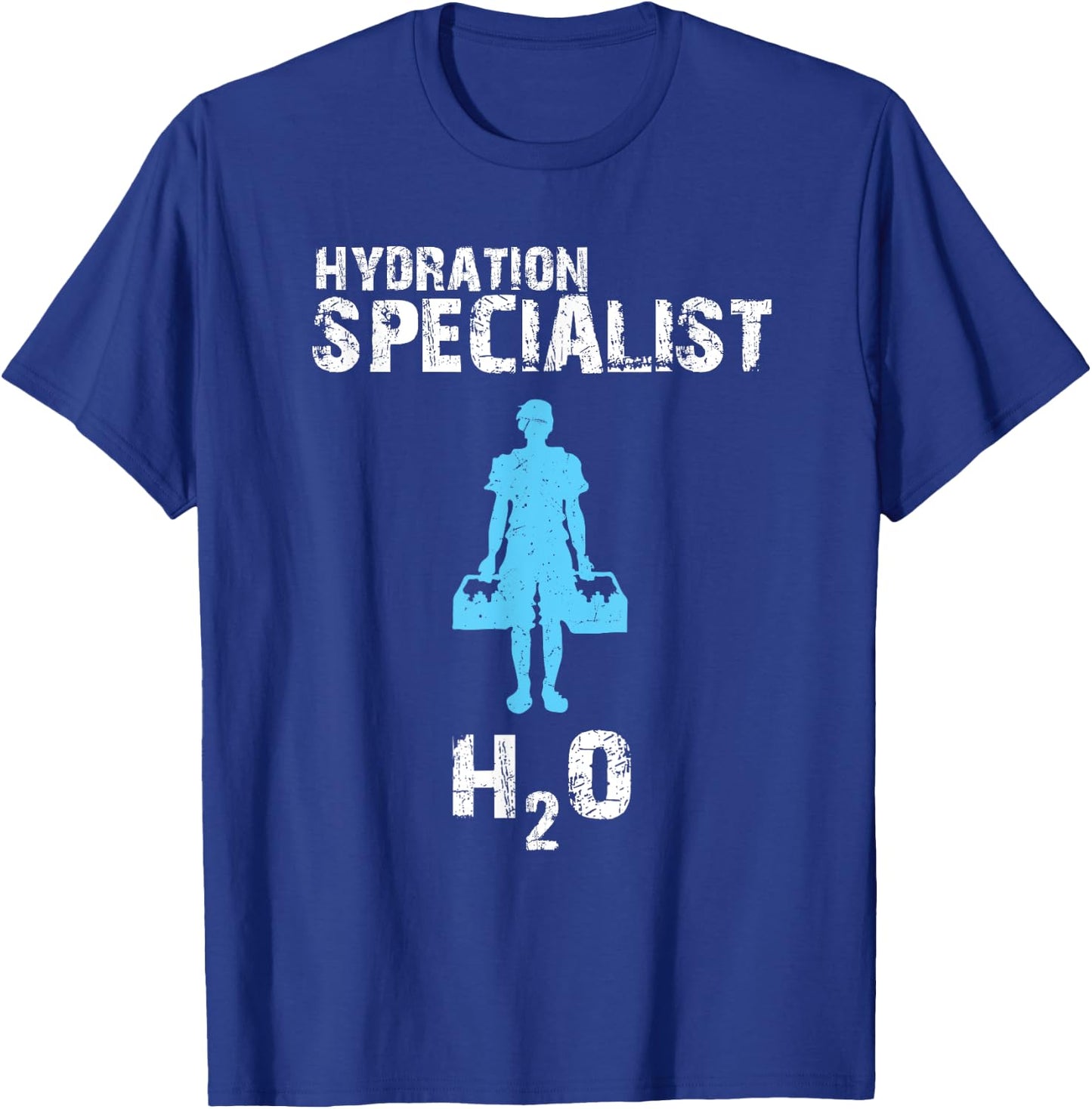 Hydration Specialist Team Manager Football Hydrated Waterboy T-Shirt - T-Shirt | Royal