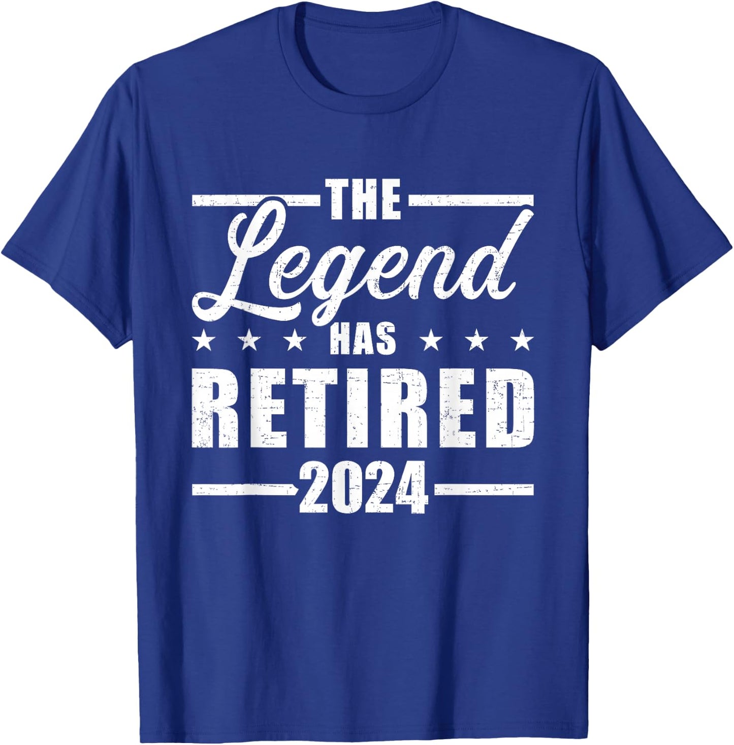 Legend hat retired 2024 for coworker in retirement T-Shirt - T-Shirt | Royal