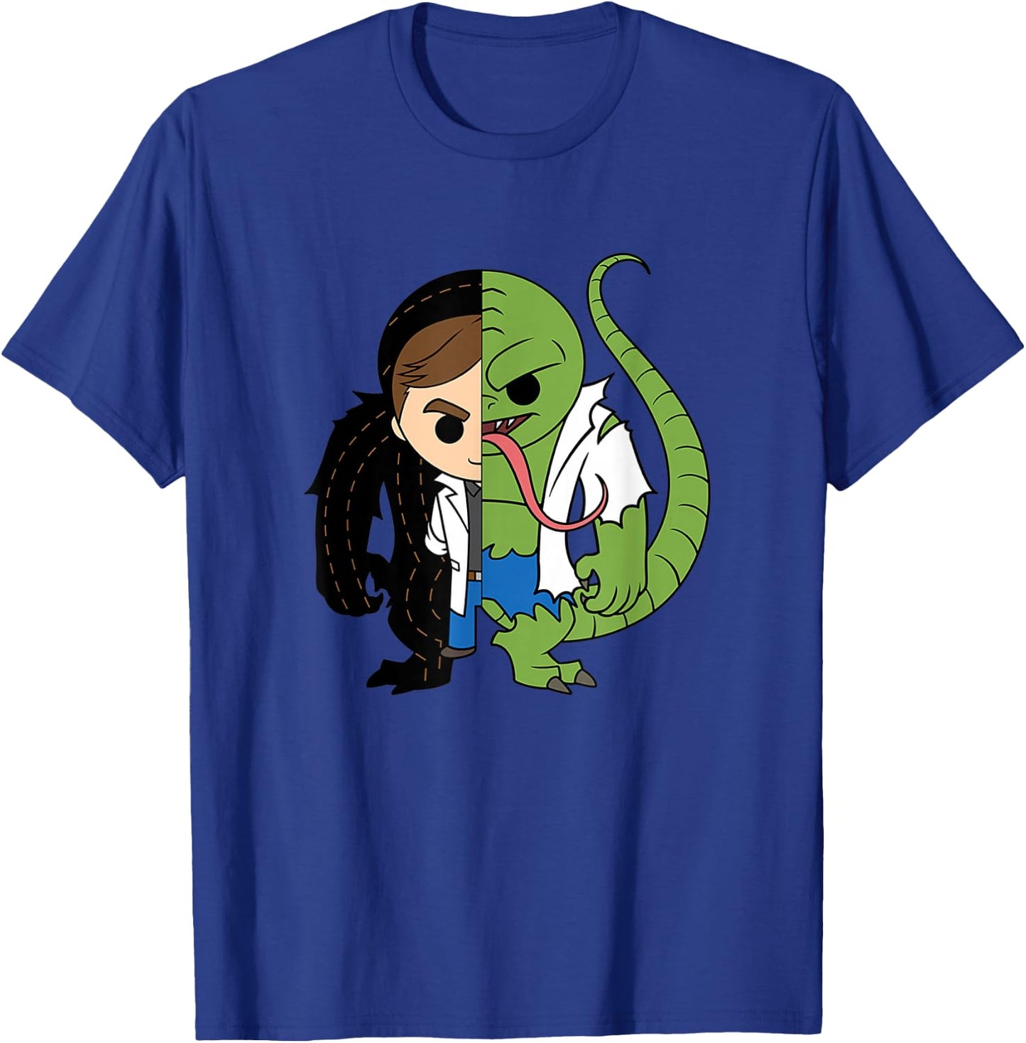 Marvel Comics Retro Classic Lizard Dr. Connors Chibi Style T-Shirt - T-Shirt | Royal