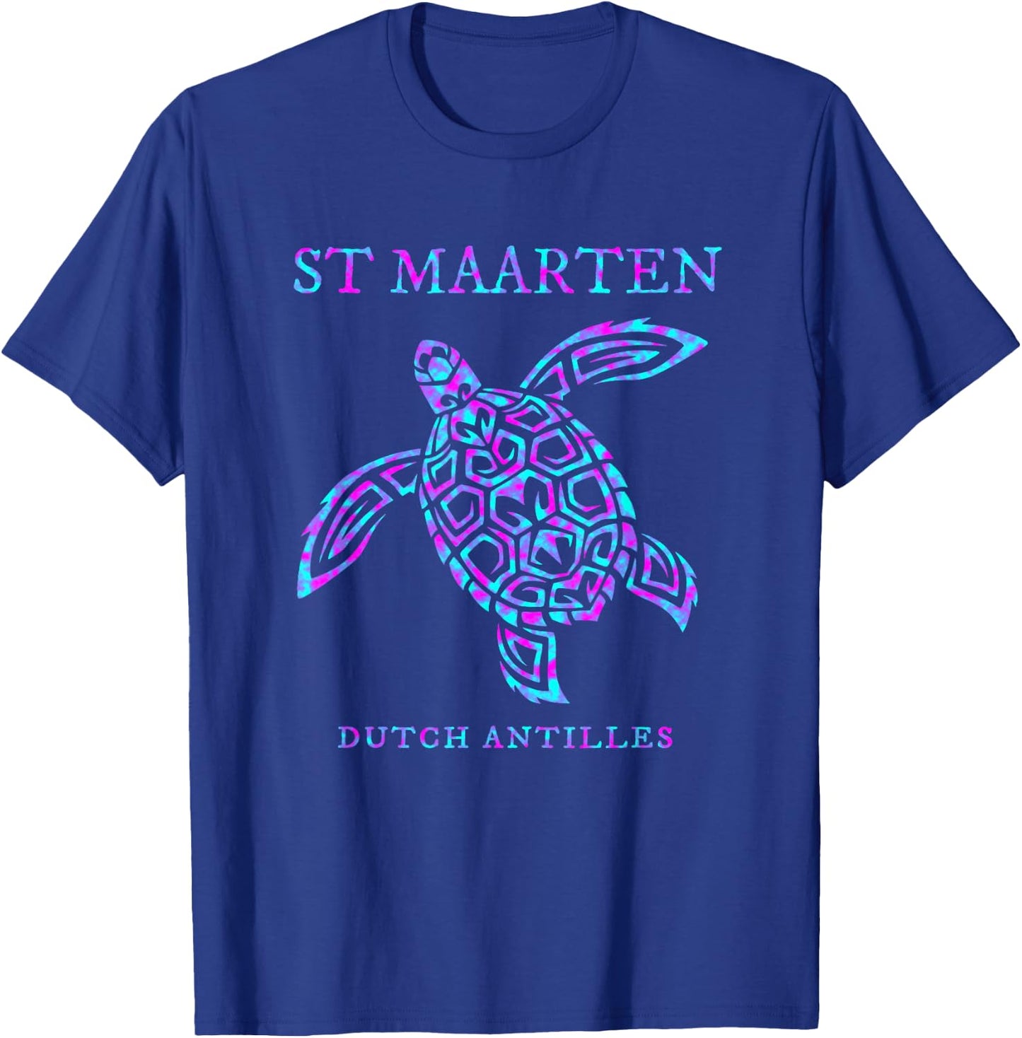 St. Maarten Sea Turtle Boys Girls Vacation Souvenir T-Shirt - T-Shirt | Royal